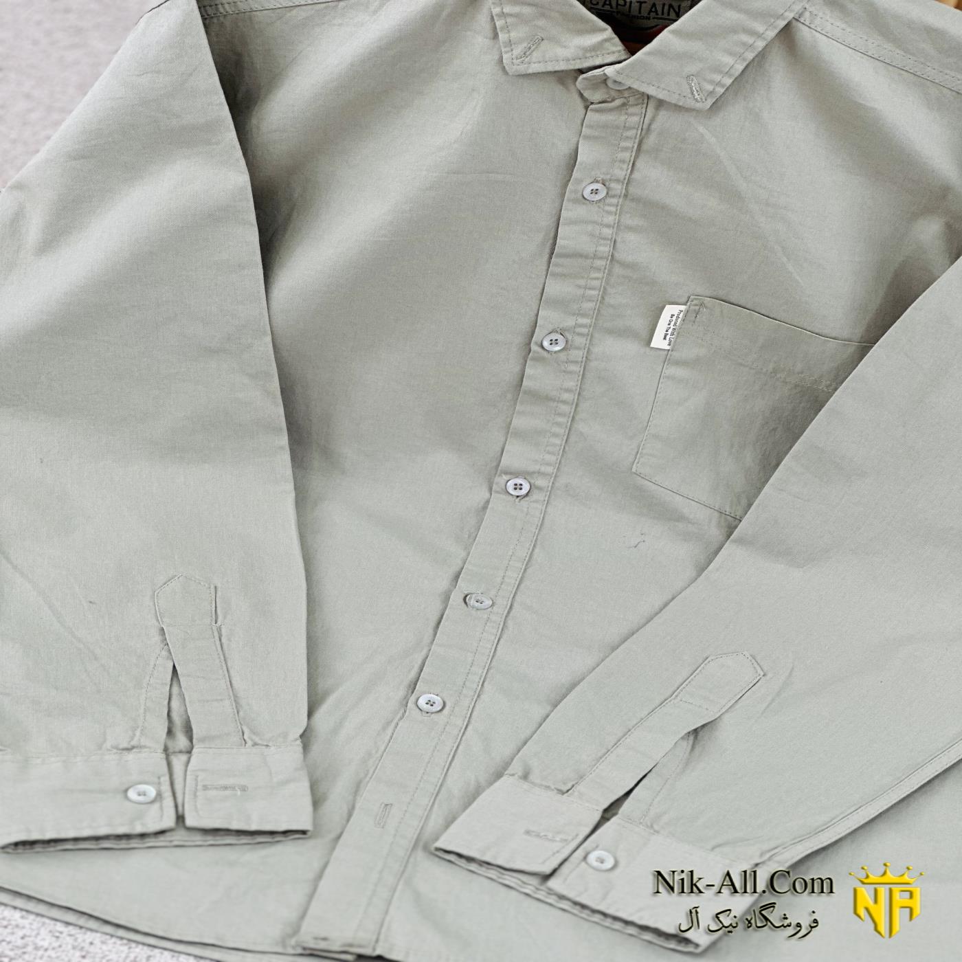 پیراهن مردانه بلند سبز پسته ای