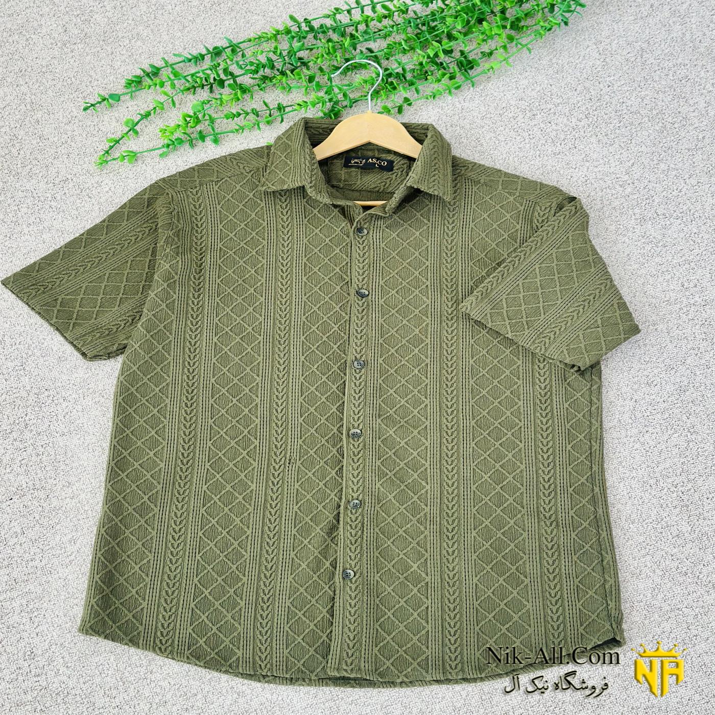 پیراهن مراکشی کوتاه سبز