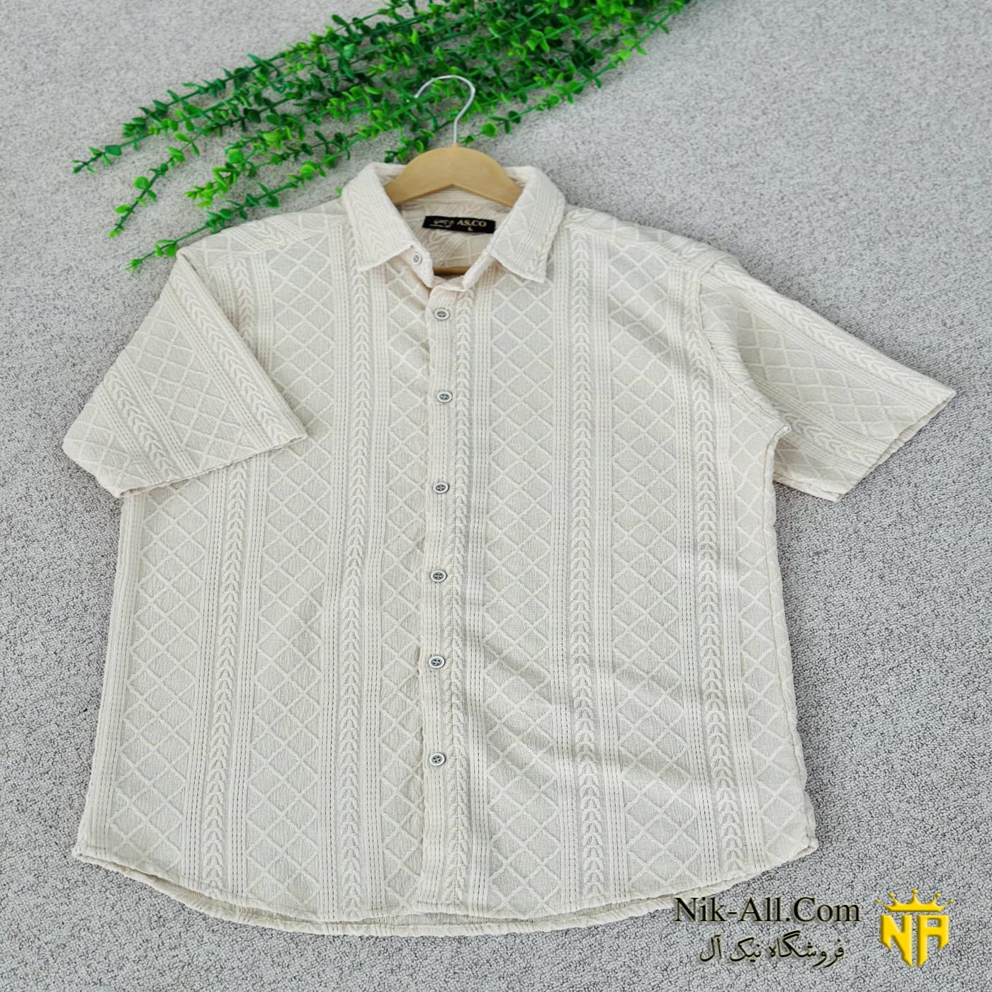 پیراهن مراکشی کوتاه کرم