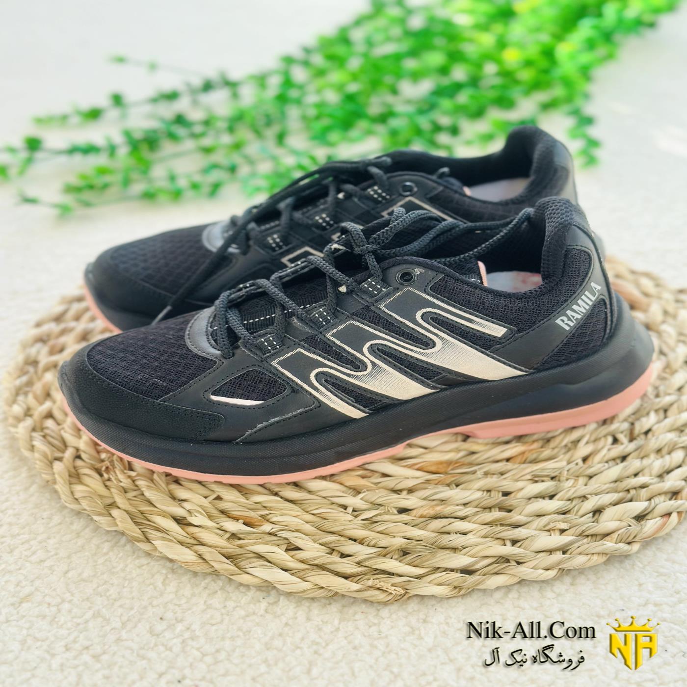 رامیلا زنانه مشکی گلبهی