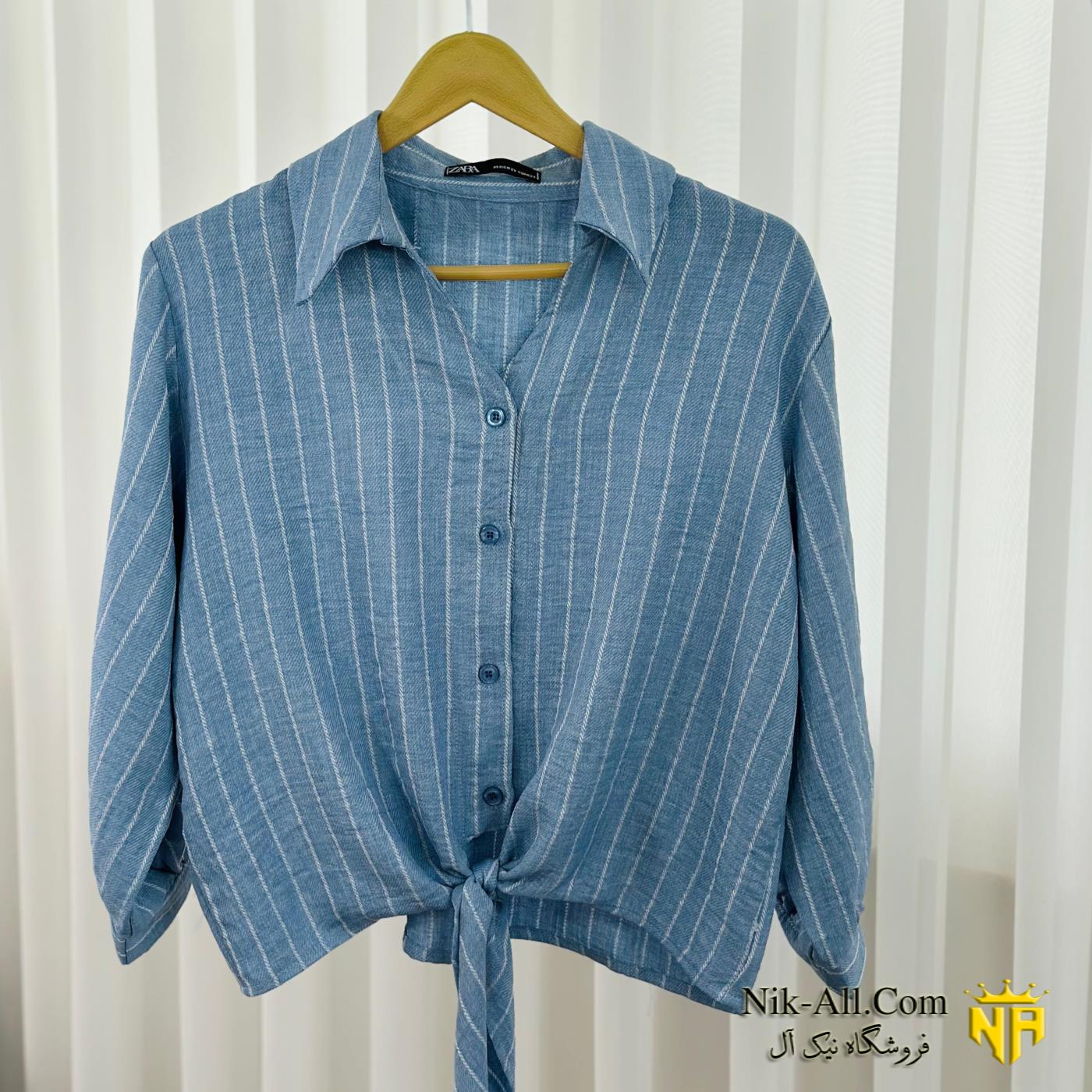 شومیز گره ای راه راه