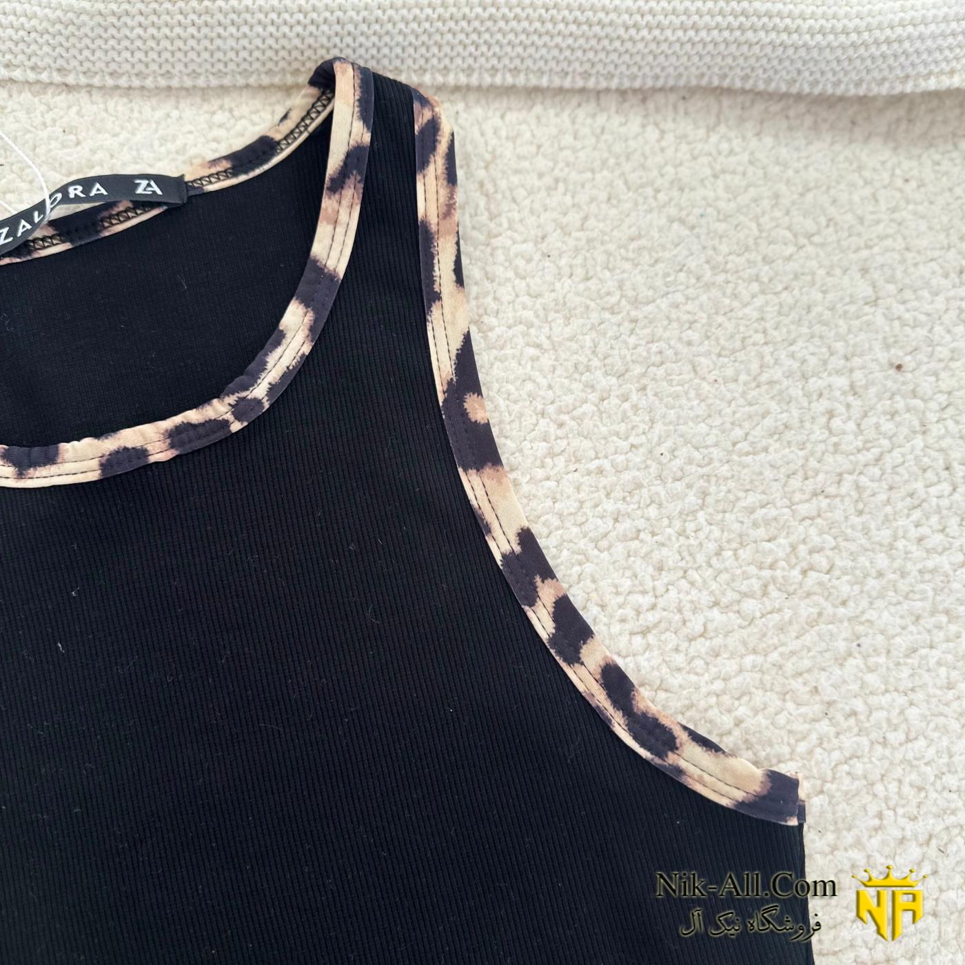 تاپ بلند نوار پلنگی کد 166