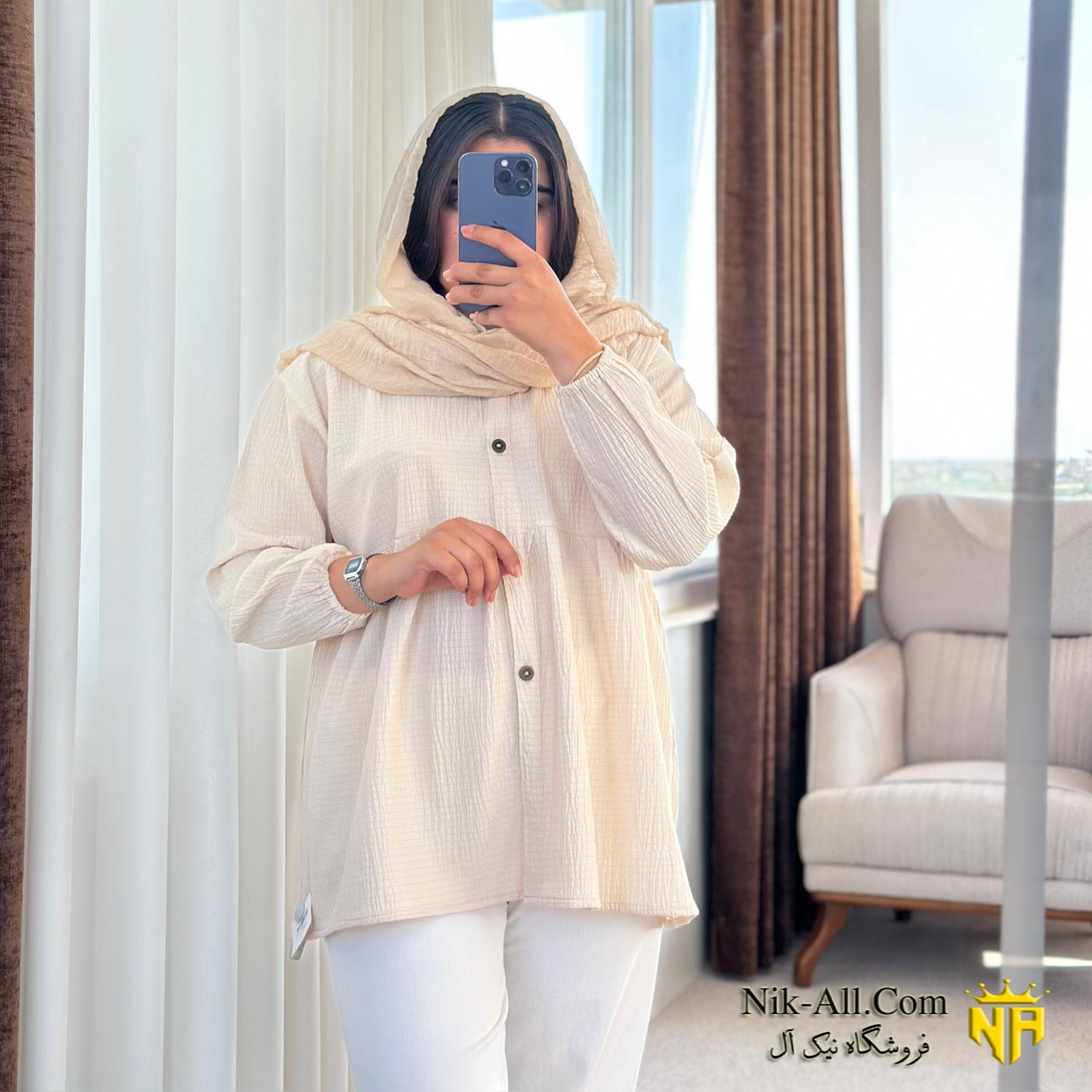 شومیز اطلس سایز 1