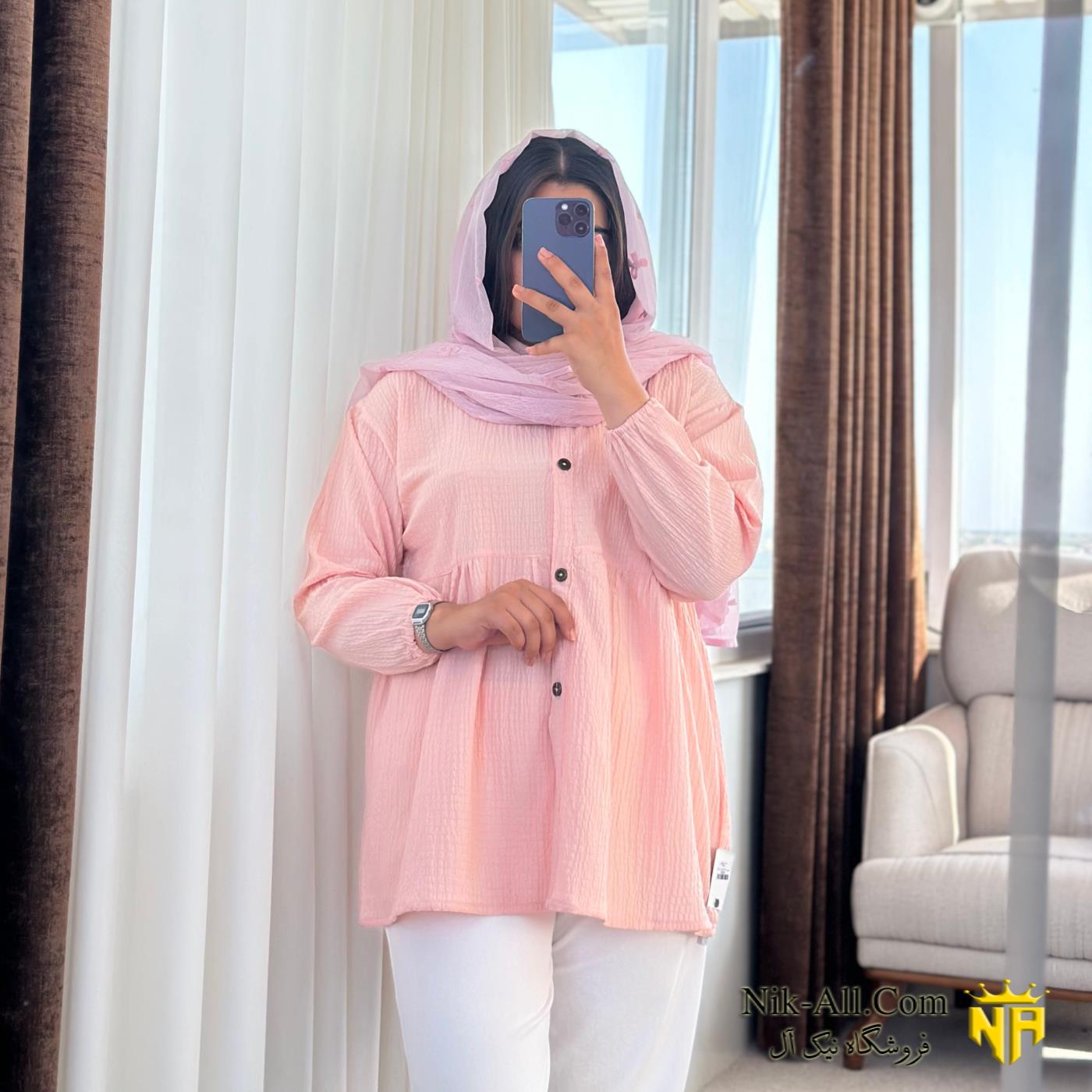 شومیز اطلس سایز 1