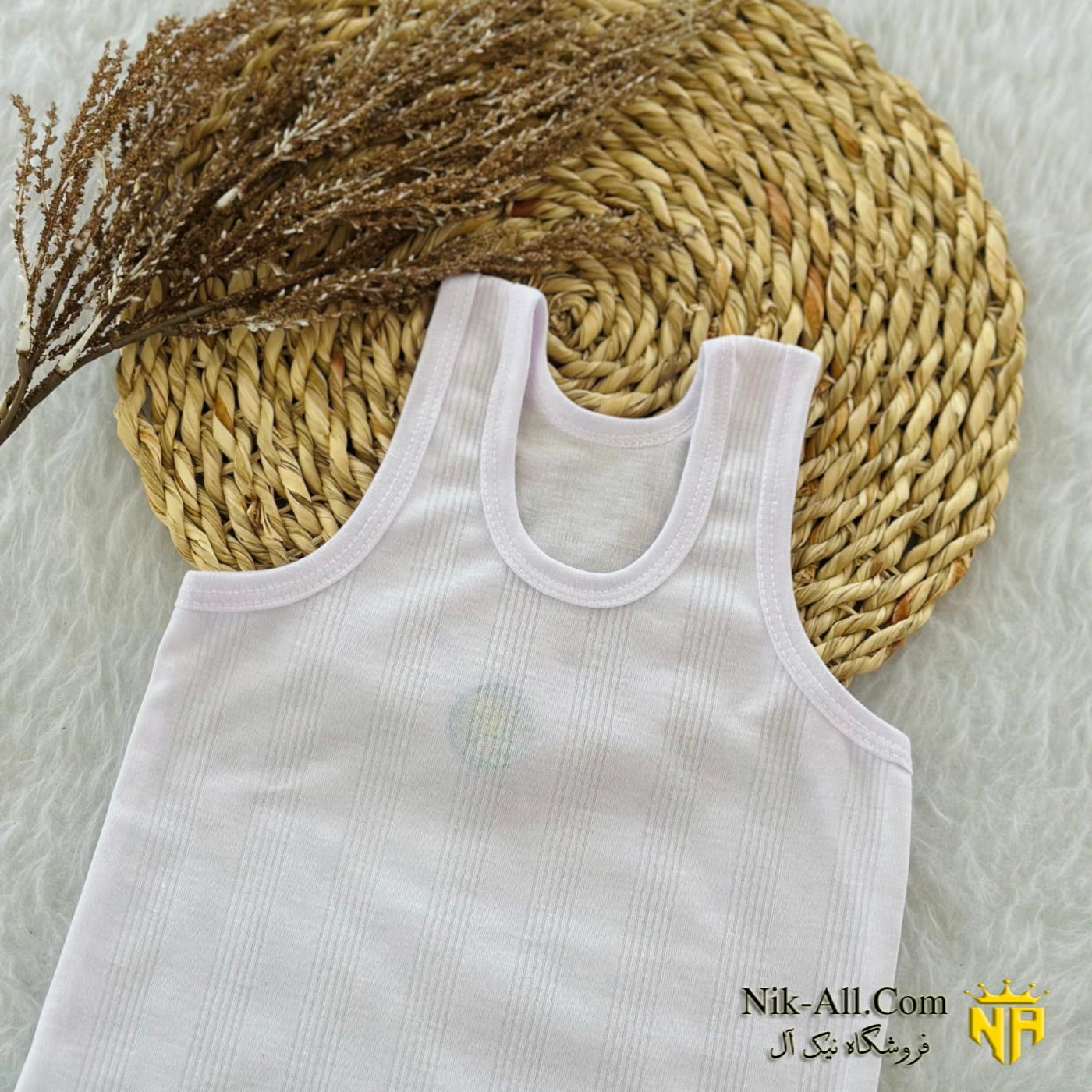 رکابی بچگانه سفید  