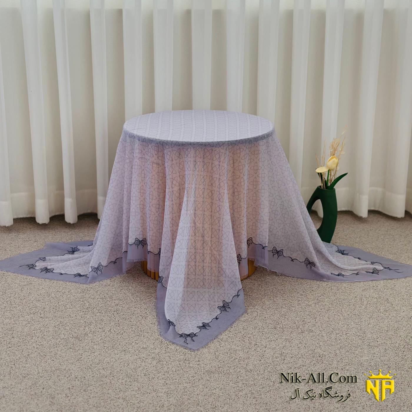 روسری ابریشمی پاپیونی 