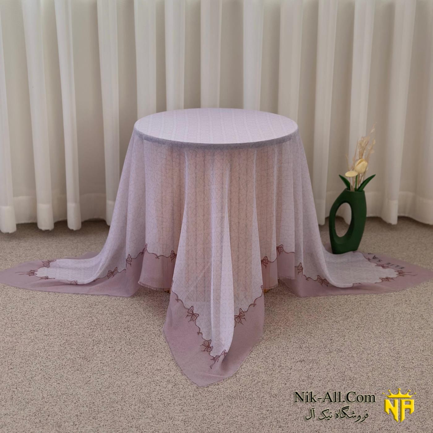 روسری ابریشمی پاپیونی 