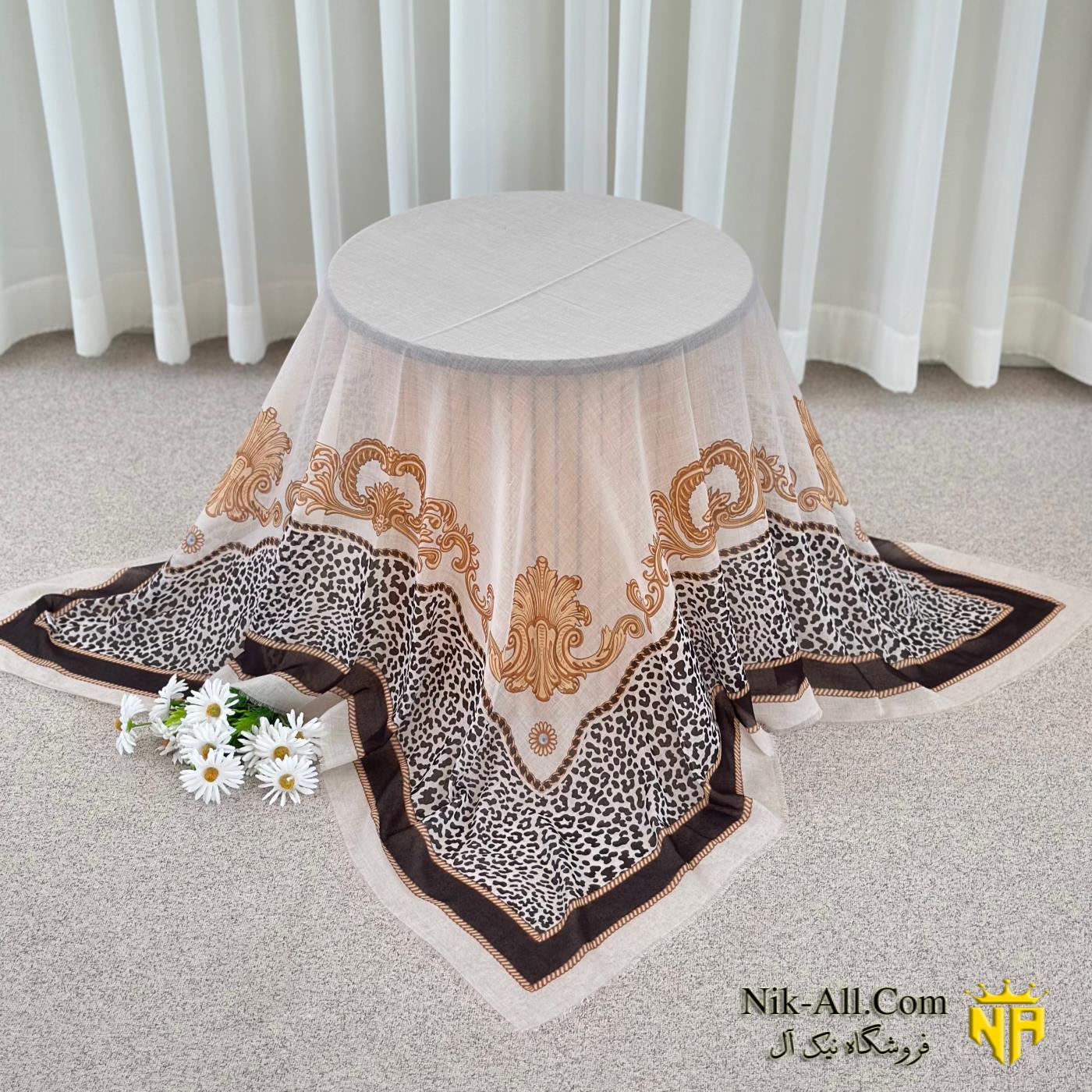 روسری ابریشمی چنل پلنگی 