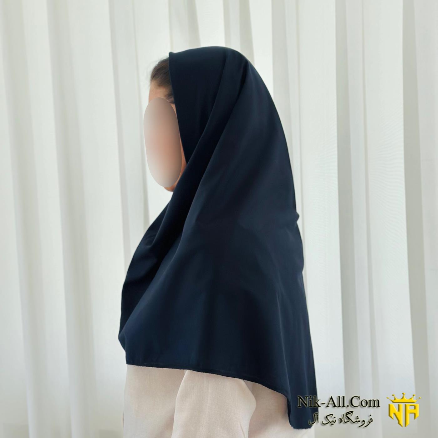 مقنعه سرمه ای 167