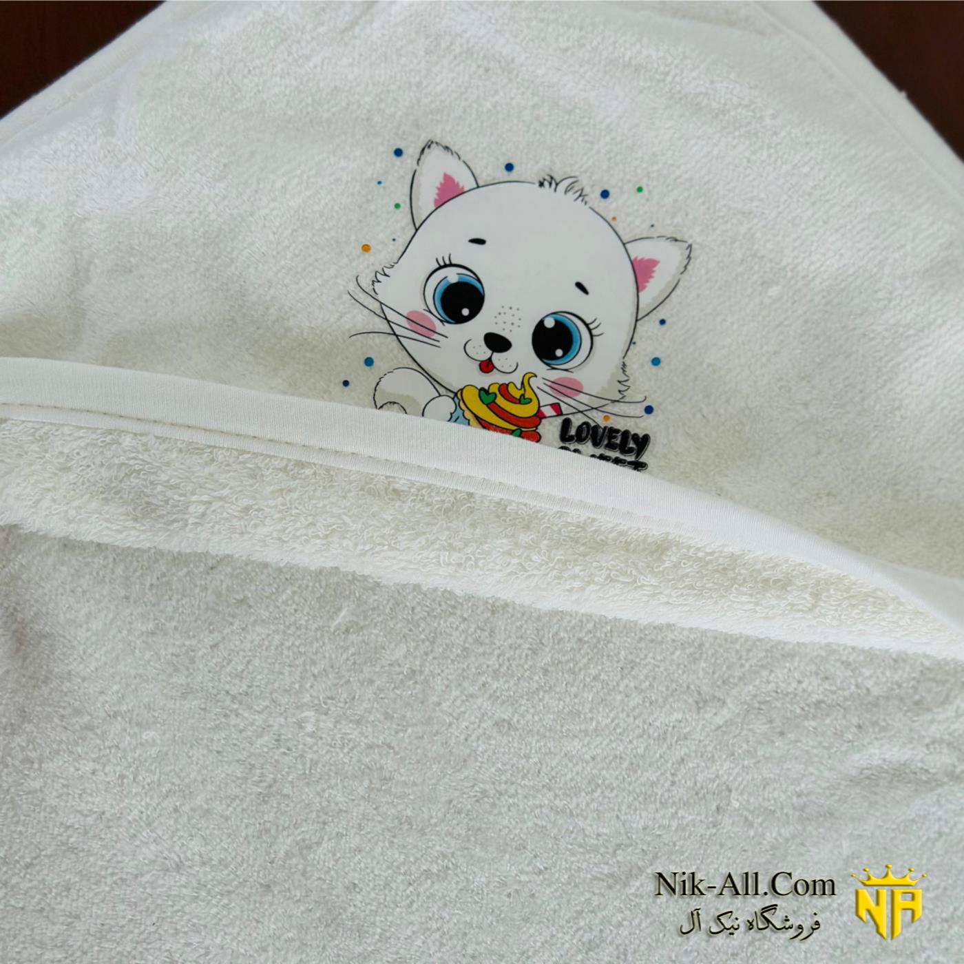 حوله نوزادی طرح گربه 