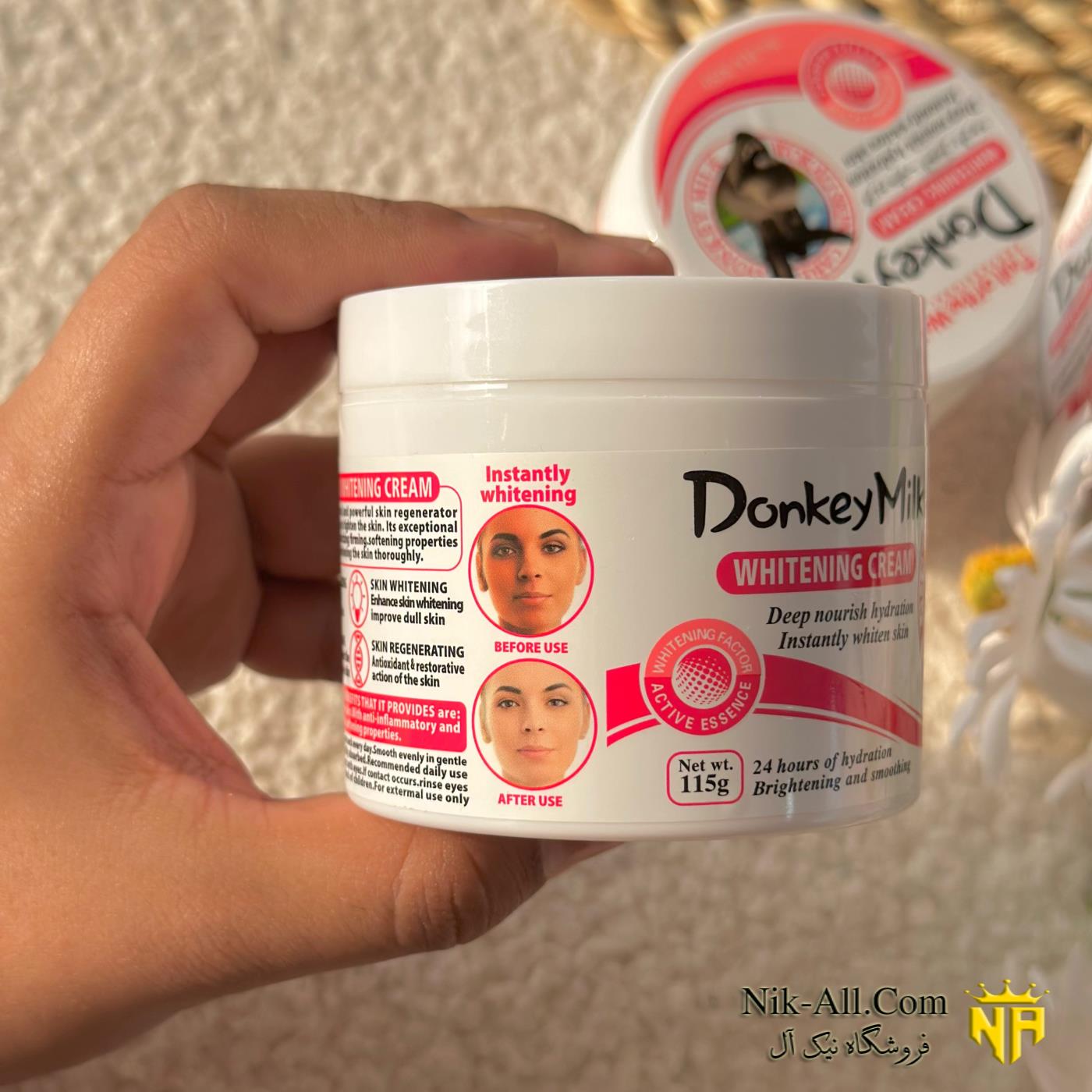 کرم سفید کننده شیرالاغ