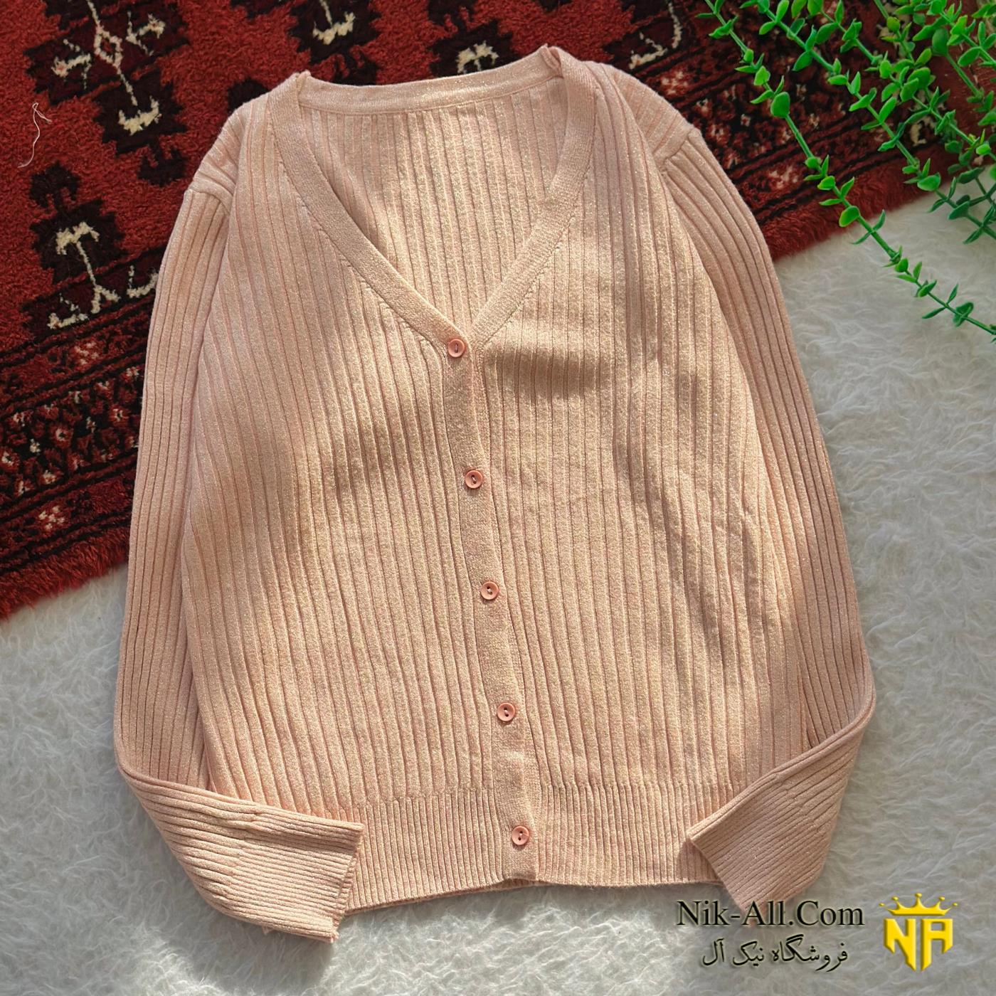 ژاکت بافت شاین دار 