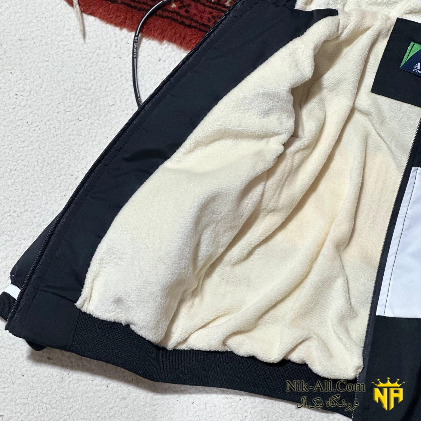 114سوئیشرت وسط سفید مشکی 