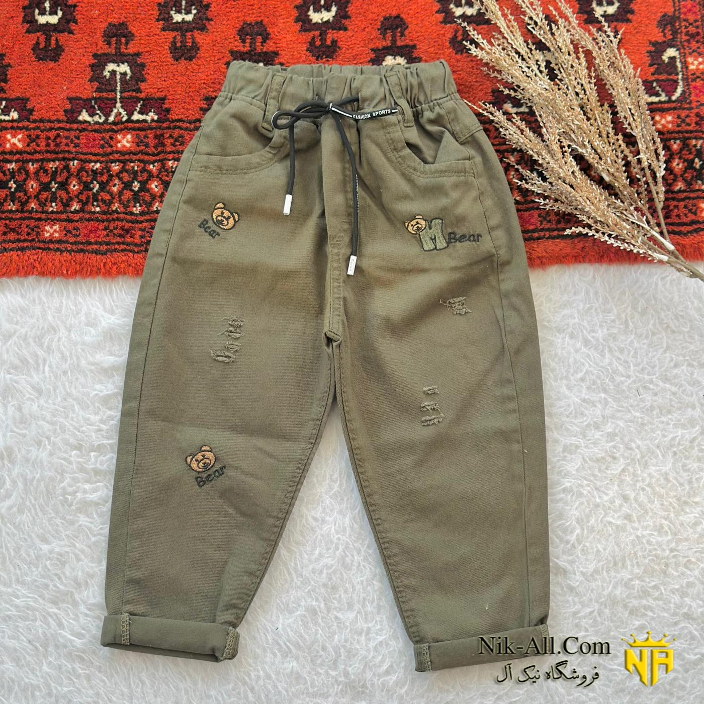 1781 شلوار نقلی کتان سایز 65