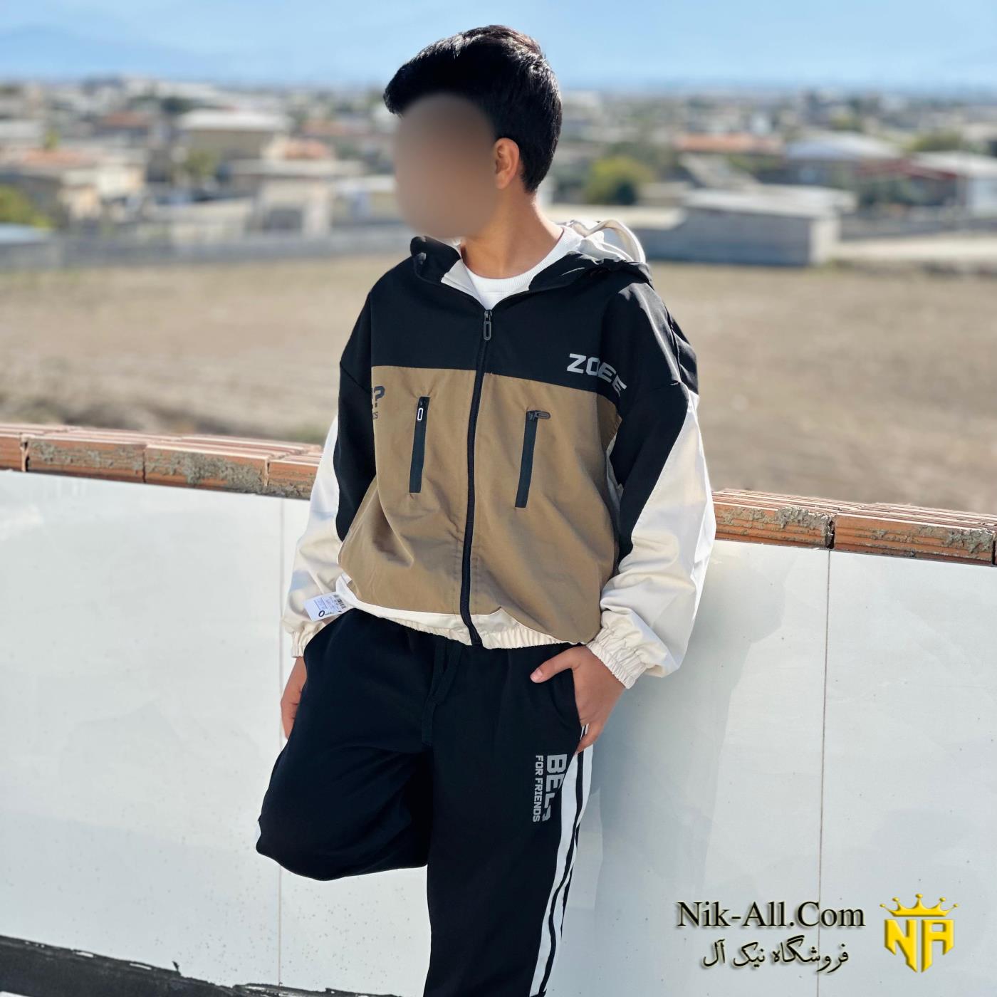 3717 سویشرت شلوار نسکافه ای 