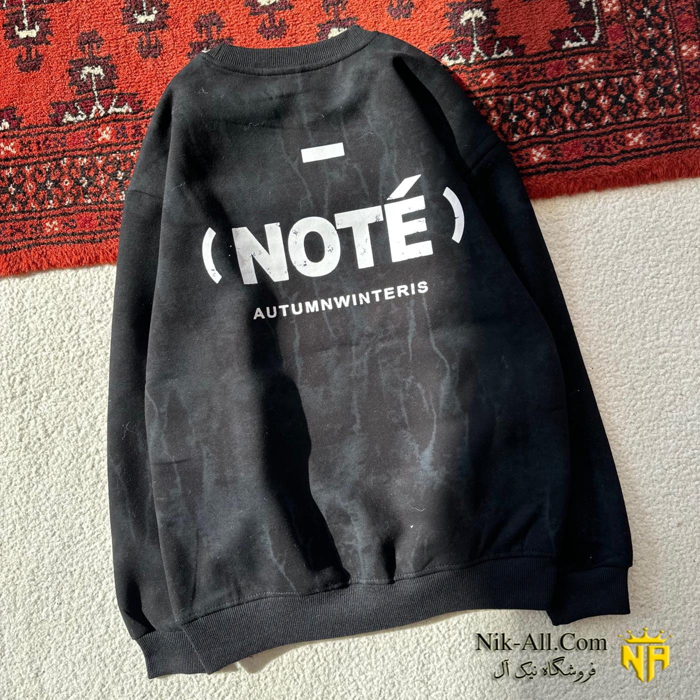 بولیز خارجی طرح NOTE مشکی 