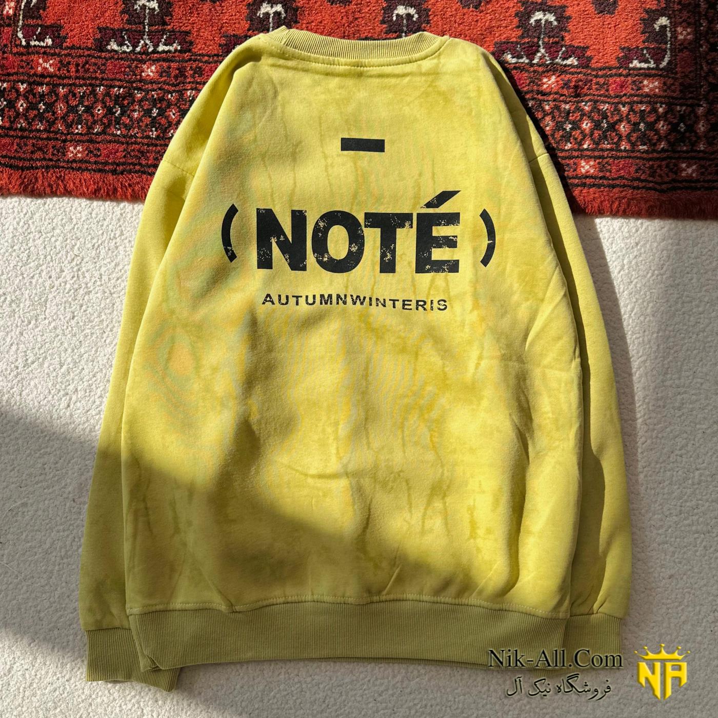 بولیز خارجی طرح NOTE زیتونی روشن 