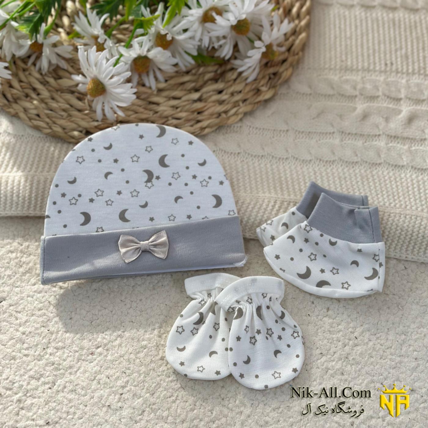 ست کلاه طرح ماه و ستاره