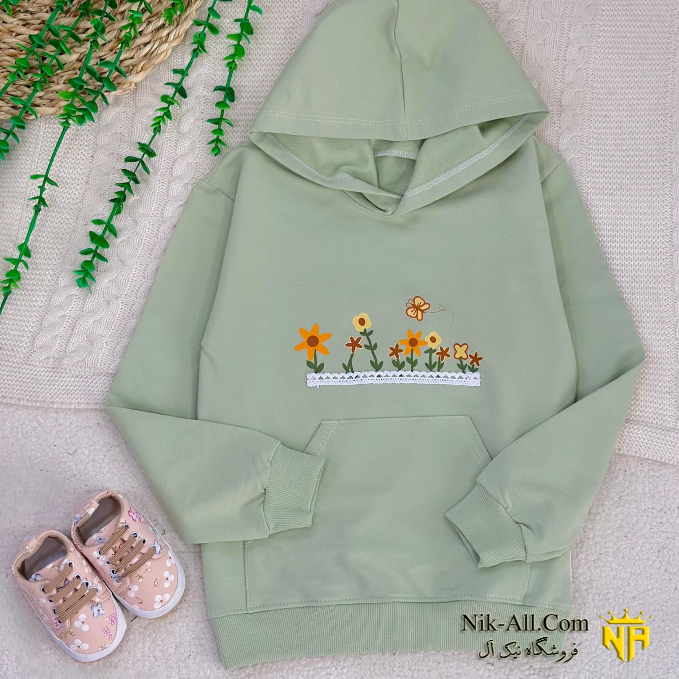 هودی گل دخترانه سایز 50