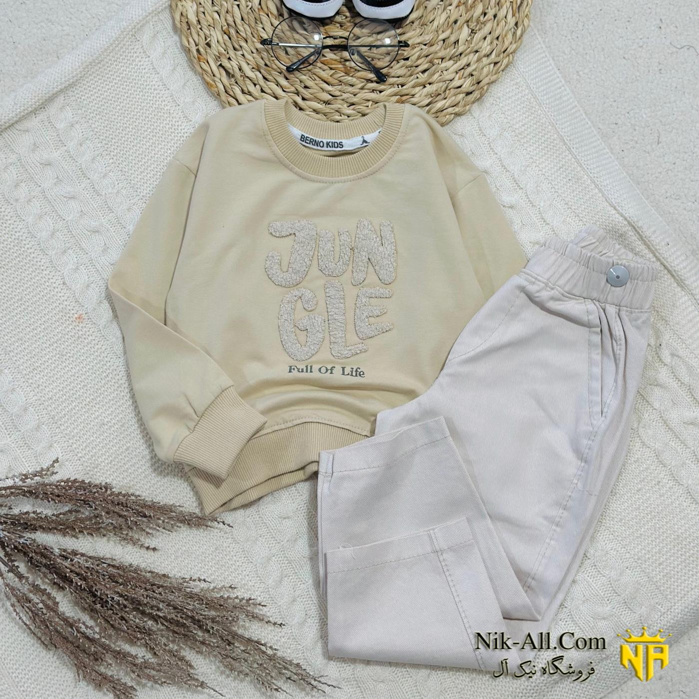 ست کتان گلدوزی لاتین سایز 40